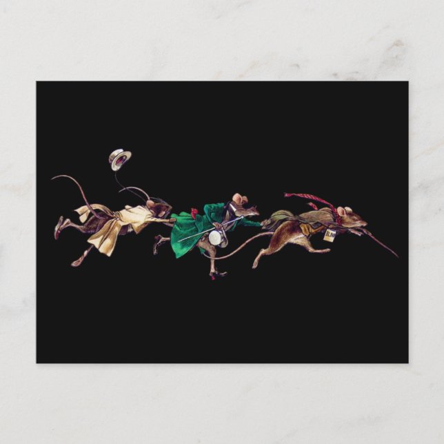 Postal Tres ratones ciegos (Anverso)