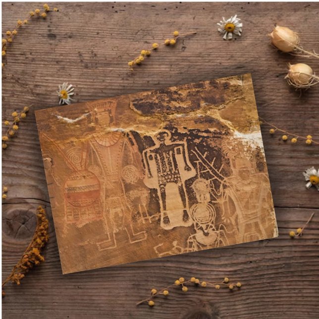 Postal Tres Reyes Petroglyph Mcconkie Ranch Utah (Subido por el creador)