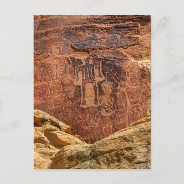 Postal Tres Reyes Petroglyph - Rancho Mcconkie - Utah (Anverso)