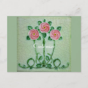 Postal Tres rosas rosadas Thunder_Cove