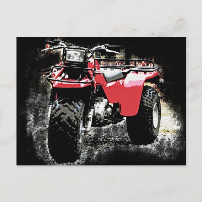 Postal Tres ruedas ATC Red Trike Motorbike (Anverso)