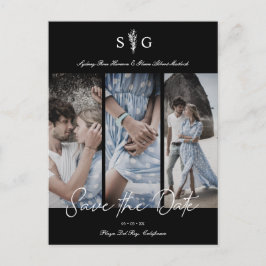 Postal Tres sesiones de compromiso de Collage de fotos Bo