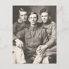 Postal Tres soldados