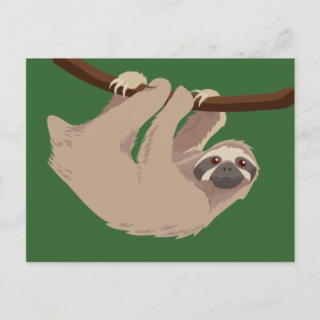 Postal Tres Toed Sloth (Anverso)