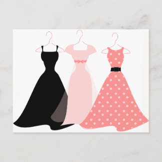 Postal Tres Vestidos