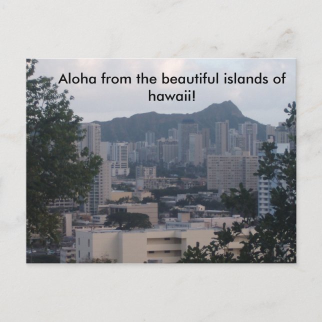Postal TRESMARIE 031, Aloha de las hermosas islas... (Anverso)
