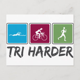 Postal Tri Harder (Triatlón)