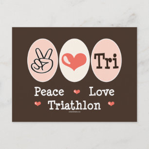 Postal Tri Love Peace