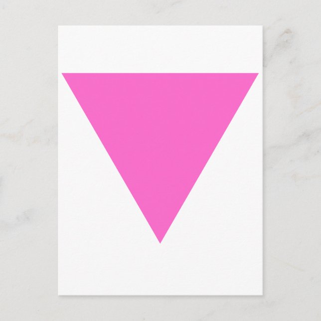 Postal Triángulo rosa (Anverso)