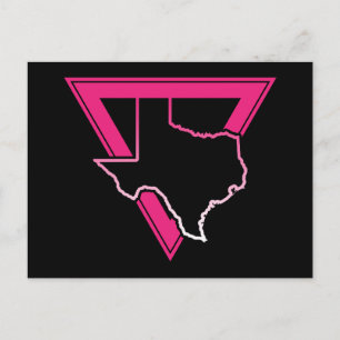 Postal triángulo rosa texas