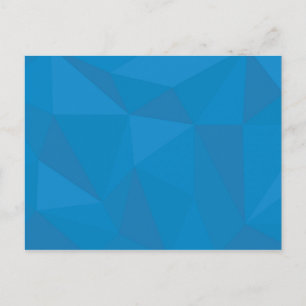 Postal Triángulos azules, modernos, frescos, modernos y f