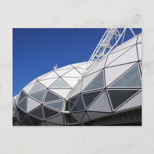 Postal triángulos del estadio de melbourne (Anverso)