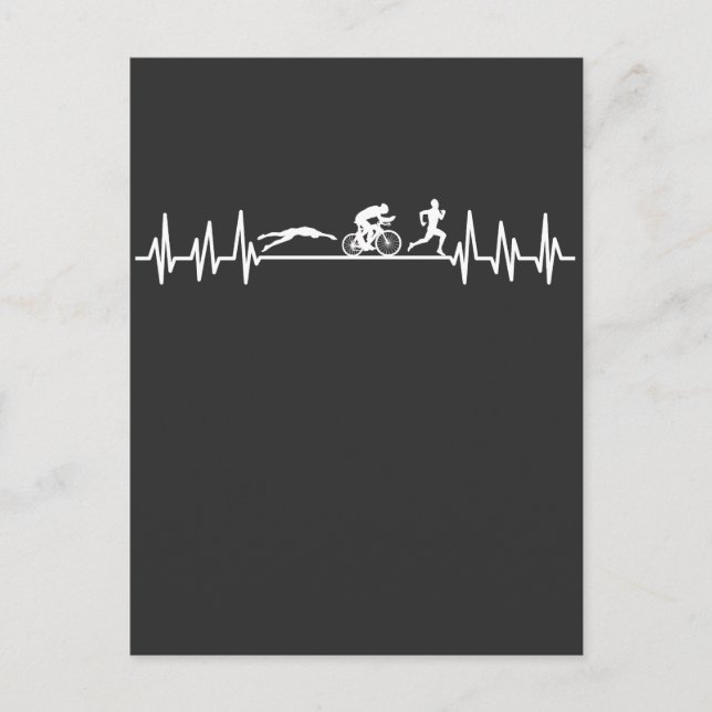 Postal Triathlon latido Sportman Bike Swim Run Athlet (Anverso)