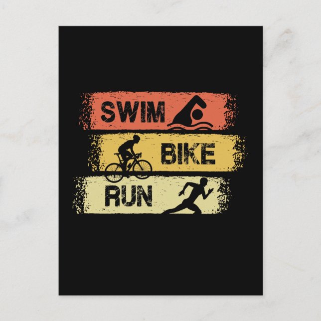 Postal Triathlon - Swim Bike Run (Anverso)