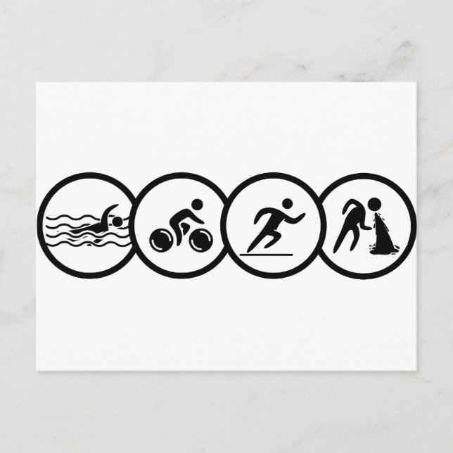 Postal triatlón (Anverso)