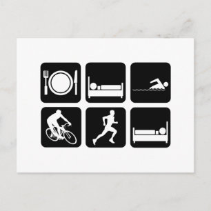 Postal Triatlón divertida