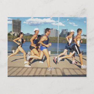 Postal Triatloneros en carrera 2
