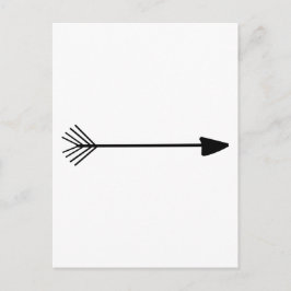 Postal Tribal Arrow Art Single Black Arrow Custom Color