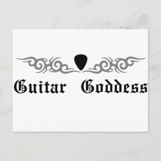 Postal Tribal de Diosa Guitarra