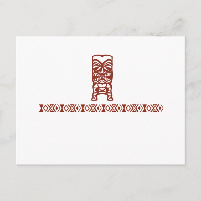 Postal tribal de Tiki (Anverso)