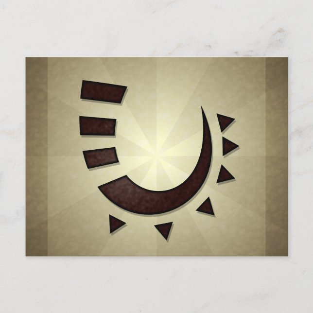 Postal tribal gancho (Anverso)