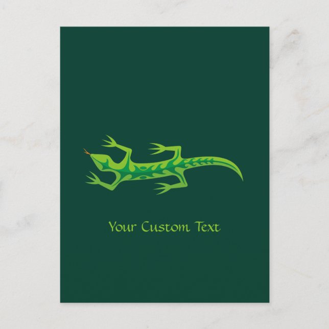 Postal Tribal Lizard Green (Anverso)