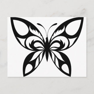 Postal Tribal-Mariposa-Silhouette