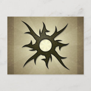 Postal tribal solar lanza postal
