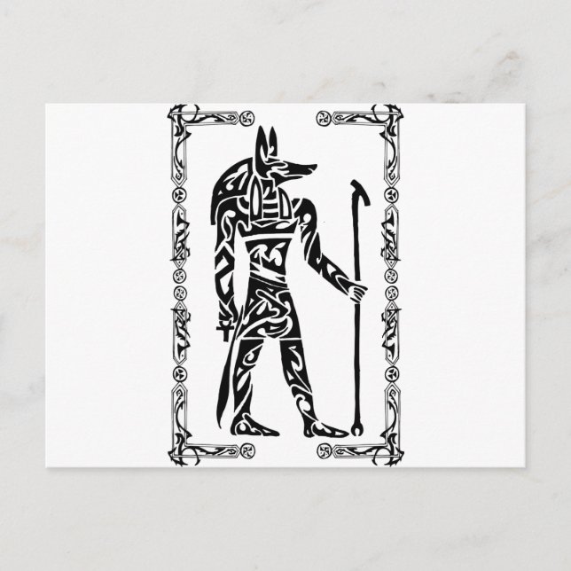 Postal Tribal Tattoo Anubis (Anverso)