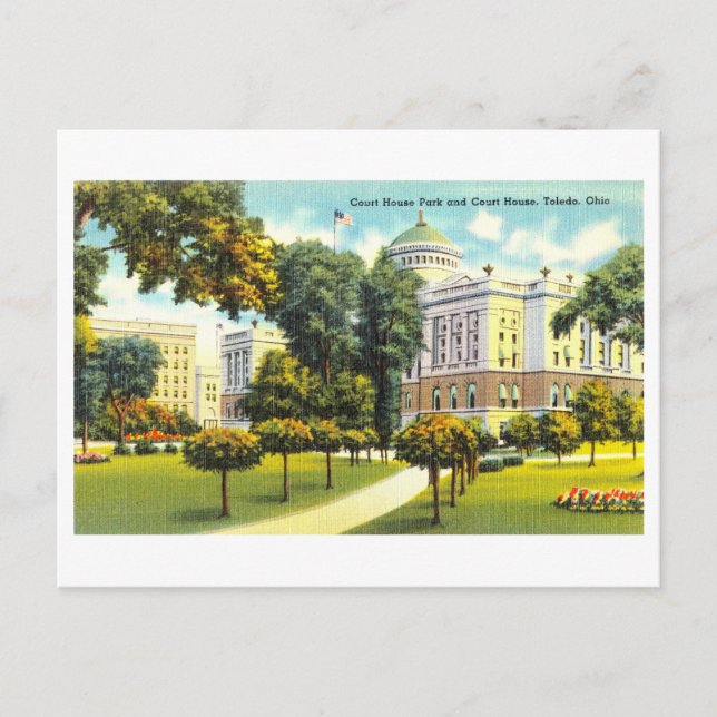 Postal Tribunal de Toledo, Ohio, Viajes de época (Anverso)