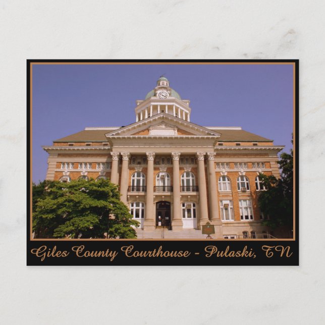 Postal Tribunal del Condado de Giles - Pulaski, TN (Anverso)