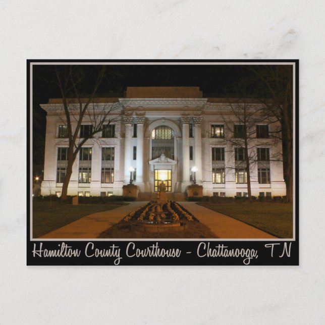 Postal Tribunal del Condado de Hamilton - Chattanooga, TN (Anverso)