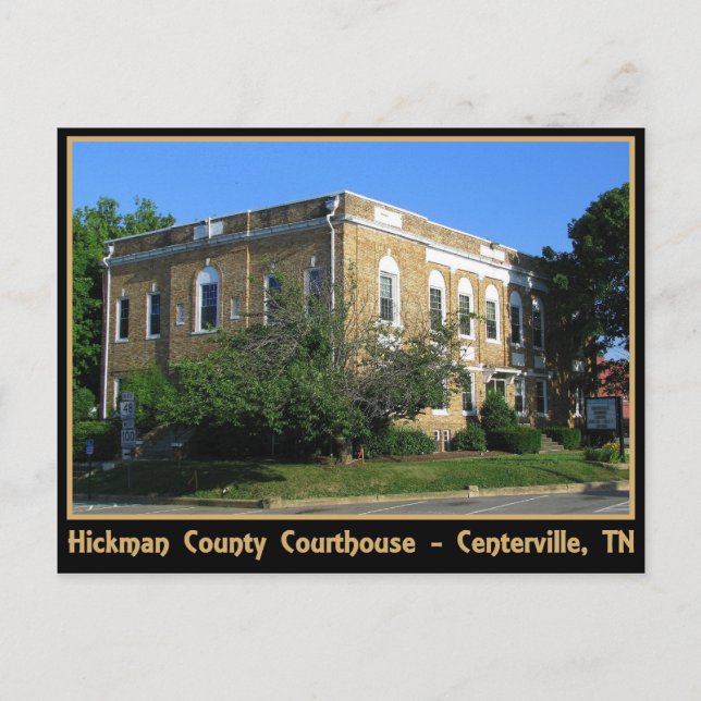 Postal Tribunal del Condado de Hickman - Centerville, TN (Anverso)