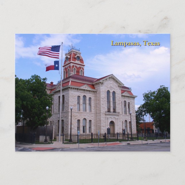 Postal Tribunal del condado de Lampasas (Anverso)