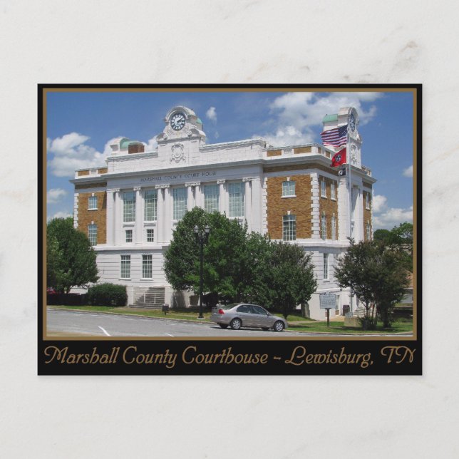 Postal Tribunal del Condado de Marshall - Lewisburg, TN (Anverso)