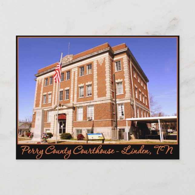 Postal Tribunal del Condado de Perry - Linden, TN (Anverso)