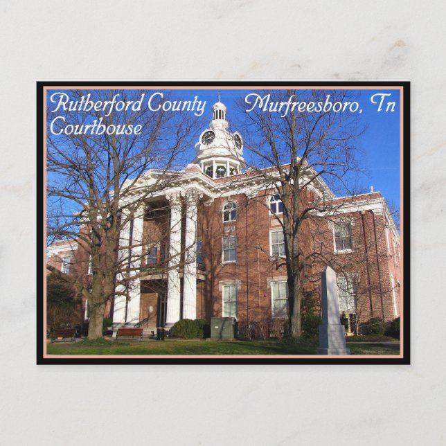 Postal Tribunal del Condado de Rutherford - Murfreesboro, (Anverso)