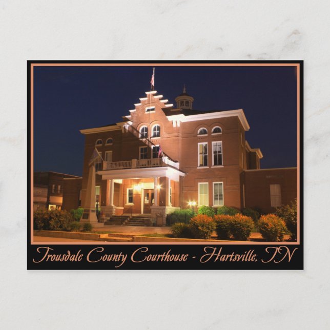 Postal Tribunal del Condado de Trousdale - Hartsville, TN (Anverso)