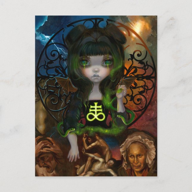 Postal "Tribunal Inapropiado: Envy" ©Jasmine Becket-Griff (Anverso)