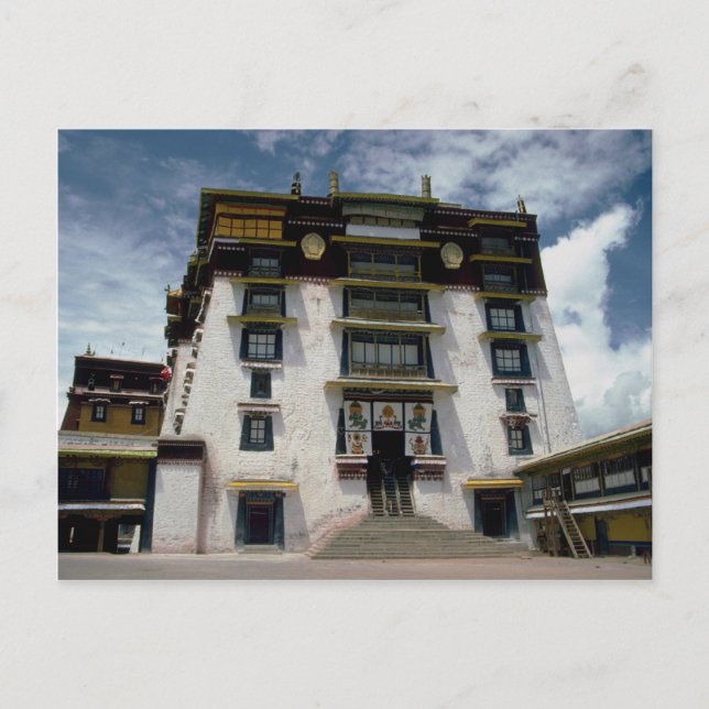 Postal Tribunal interior de Potala, Tíbet, China (Anverso)