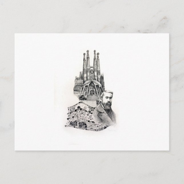 Postal Tribute to Gaudi. (Anverso)