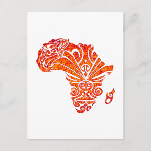 POSTAL TRIBUTO A ÁFRICA