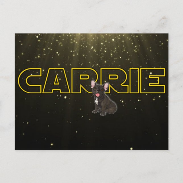 Postal Tributo a Carrie (Anverso)