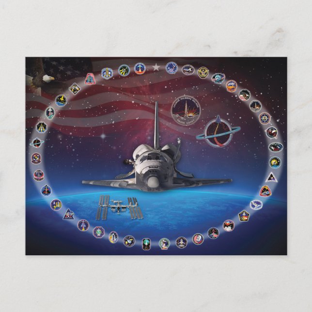 Postal Tributo a Discovery (Anverso)