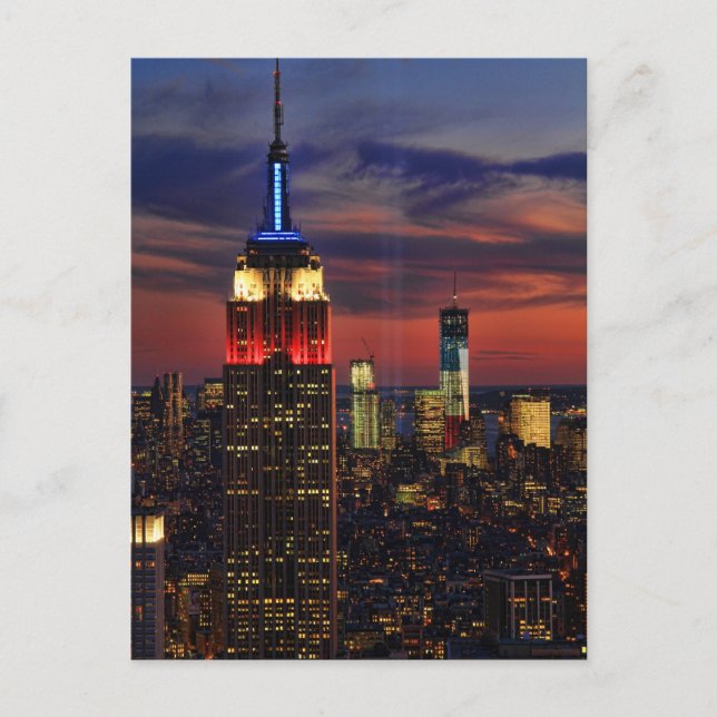 Postal Tributo A La Luz Del 11 De Septiembre, Centro De C (Anverso)