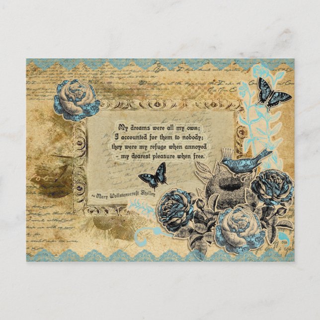 Postal Tributo a Shelley (Anverso)