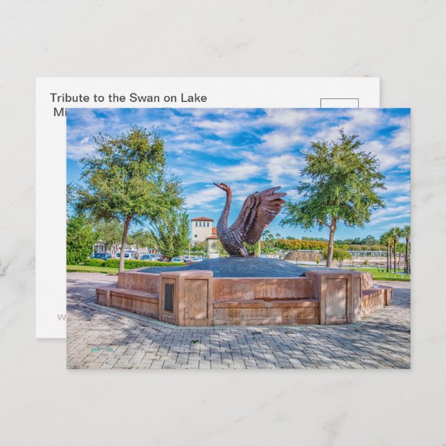 Postal Tributo al cisne (Anverso / Reverso)