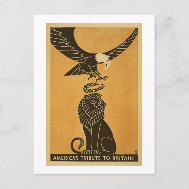 Postal Tributo De América A La Propaganda Británica De La (Anverso)
