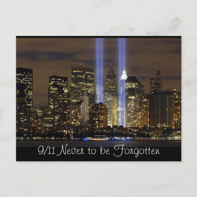 Postal Tributo de la "Ciudad de Nueva York" 9/11 con tarj (Anverso)
