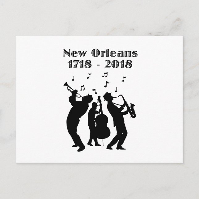 Postal Tricentenario de Nueva Orleans Histórico (Anverso)